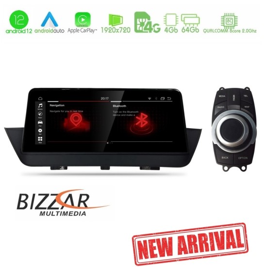 Bizzar QL Series Android12 8core 4+64GB BMW Χ1 Ε84 Navigation Multimedia Station 10.25"