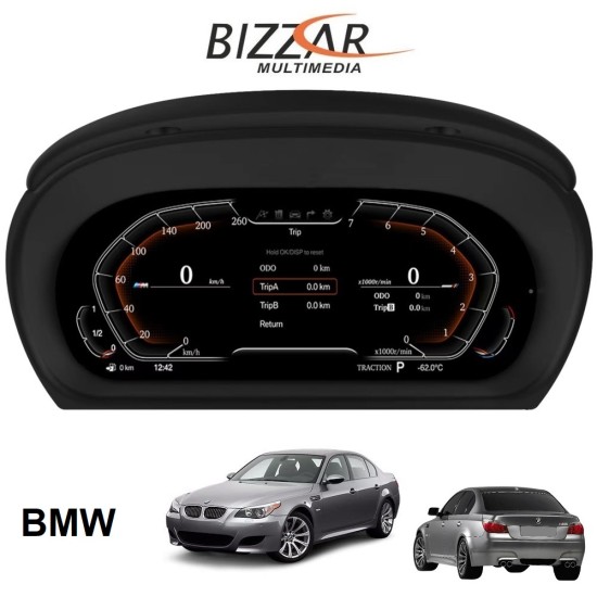 BMW 5series/6series E60/E63 Digital LCD Instrument Cluster 12,3" με HD οθόνη 1920*720