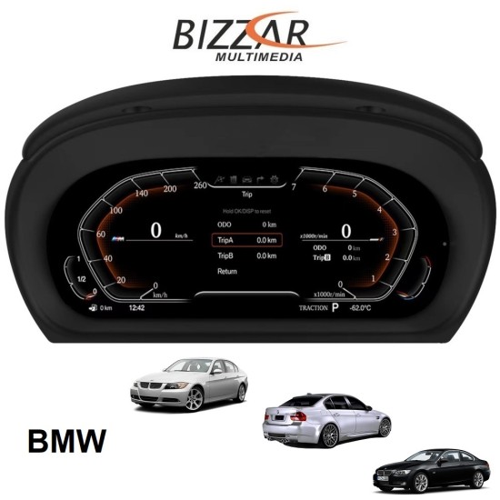 BMW 3series E90 2005-2011 Digital LCD Instrument Cluster 11" με HD οθόνη 1920*720