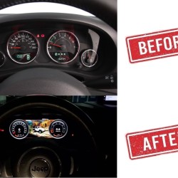 Jeep Wrangler JK 2011-2017 Digital LCD Instrument Cluster 12,3" με HD οθόνη 1920*720 Jeep Wrangler JK 2011-2017 Digital LCD Instrument Cluster 12,3" με HD οθόνη 1920*720