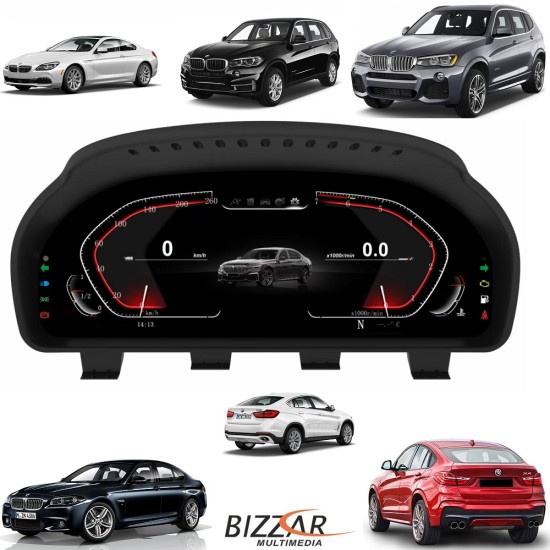 BMW F06/ F07/ F10/ F12/ F13/ F01/ F25/ F26/ F15/ F16 Digital LCD Instrument Cluster 12.3" με HD οθόνη 1920*720