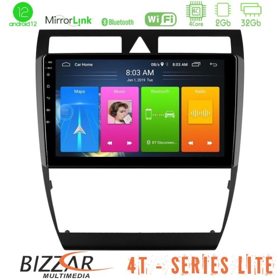 Bizzar 4T Series Audi A6 (C5) 1997-2004 4Core Android13 2+32GB Navigation Multimedia Tablet 9"