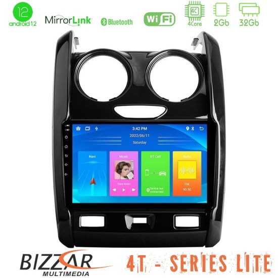 Bizzar 4T Series Dacia Duster 2014-2018 4Core Android13 2+32GB Navigation Multimedia Tablet 9"