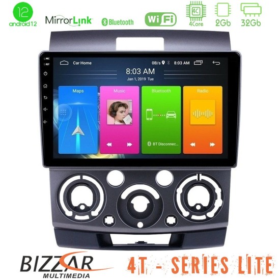 Bizzar 4T Series Ford Ranger/Mazda BT50 4Core Android13 2+32GB Navigation Multimedia Tablet 9"