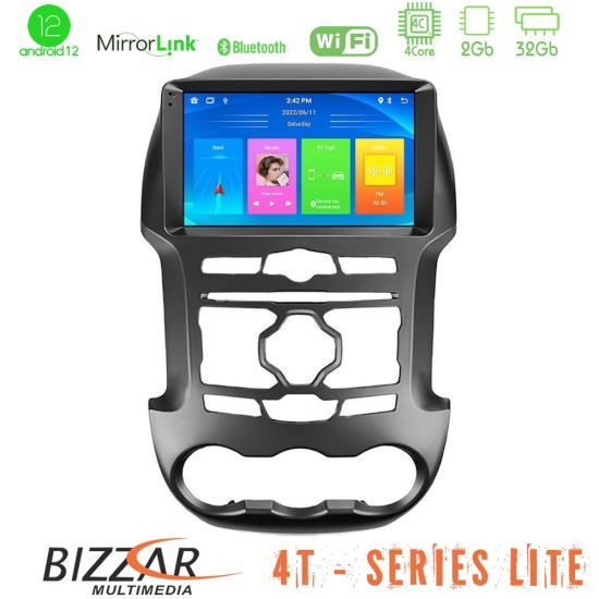 Bizzar 4T Series Ford Ranger 2012-2016 4Core Android13 2+32GB Navigation Multimedia Tablet 9"