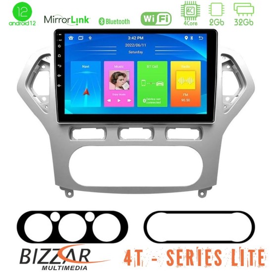 Bizzar 4T Series Ford Mondeo 2007-2010 AUTO A/C 4Core Android13 2+32GB Navigation Multimedia Tablet 9"