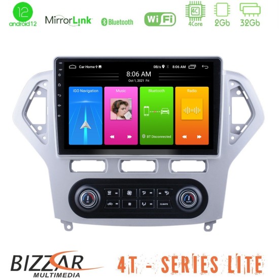 Bizzar 4T Series Ford Mondeo 2007-2011 (Auto A/C) 4Core Android13 2+32GB Navigation Multimedia Tablet 9"