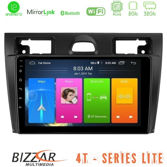 Bizzar 4T Series Ford Fiesta/Fusion 4Core Android13 2+32GB Navigation Multimedia Tablet 9"