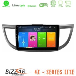 Bizzar 4T Series Honda CRV 2012-2017 4Core Android13 2+32GB Navigation Multimedia Tablet 9"