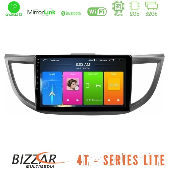 Bizzar 4T Series Honda CRV 2012-2017 4Core Android13 2+32GB Navigation Multimedia Tablet 9"