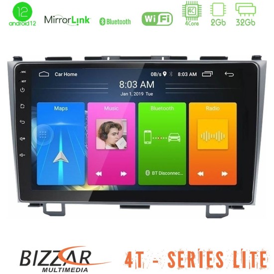 Bizzar 4T Series Honda CRV 4Core Android13 2+32GB Navigation Multimedia Tablet 9"