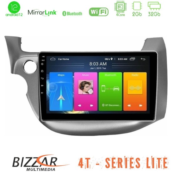 Bizzar 4T Series Honda Jazz 2009-2013 4Core Android13 2+32GB Navigation Multimedia Tablet 10"