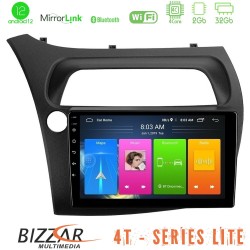 Bizzar 4T Series Honda CiviC Hatchback 2006-2011 4Core Android13 2+32GB Navigation Multimedia Tablet 9"