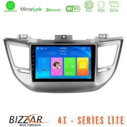 Bizzar 4T Series Hyundai Tucson 2015-2018 4Core Android13 2+32GB Navigation Multimedia Tablet 9"