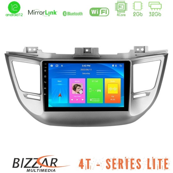 Bizzar 4T Series Hyundai Tucson 2015-2018 4Core Android13 2+32GB Navigation Multimedia Tablet 9"