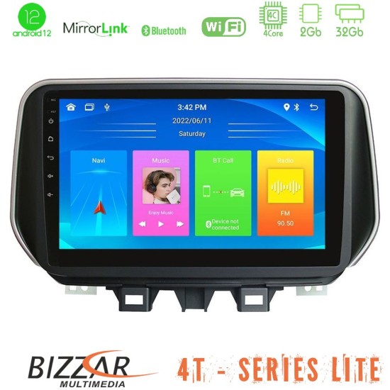 Bizzar 4T Series Hyundai Tucson 2019-> 4Core Android13 2+32GB Navigation Multimedia Tablet 9"