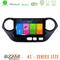 Bizzar 4T Series Hyundai i10 2014-2020 4Core Android13 2+32GB Navigation Multimedia Tablet 9"