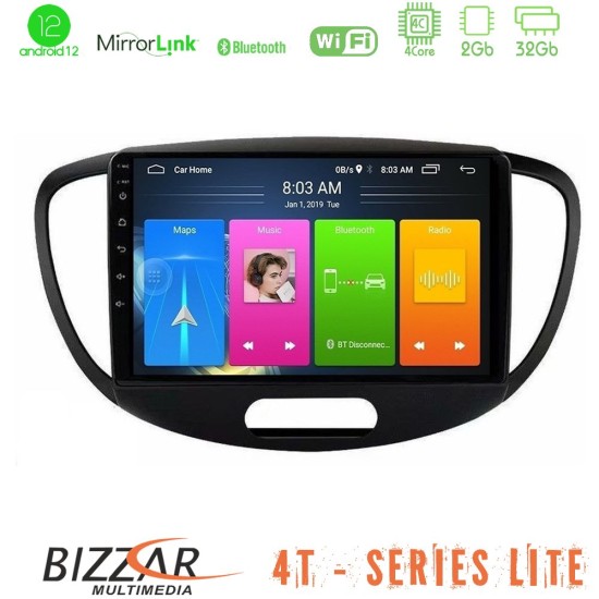 Bizzar 4T Series Hyundai i10 2008-2014 4Core Android13 2+32GB Navigation Multimedia Tablet 9"