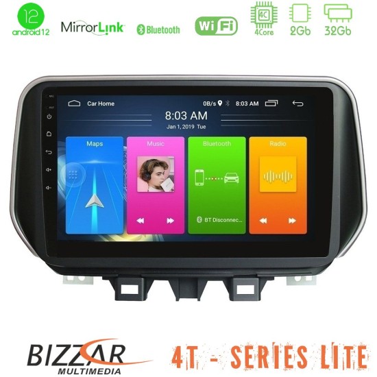 Bizzar 4T Series Hyundai ix35 4Core Android13 2+32GB Navigation Multimedia Tablet 10"