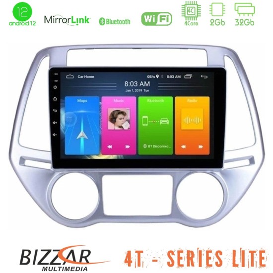 Bizzar 4T Series Hyundai i20 2012-2014 4Core Android13 2+32GB Navigation Multimedia Tablet 9"