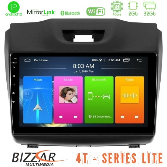 Bizzar 4T Series Isuzu D-MAX 2012-2019 4Core Android13 2+32GB Navigation Multimedia Tablet 9"