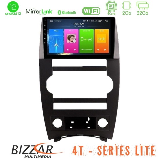 Bizzar 4T Series Jeep Commander 2007-2008 4Core Android13 2+32GB Navigation Multimedia Tablet 9"