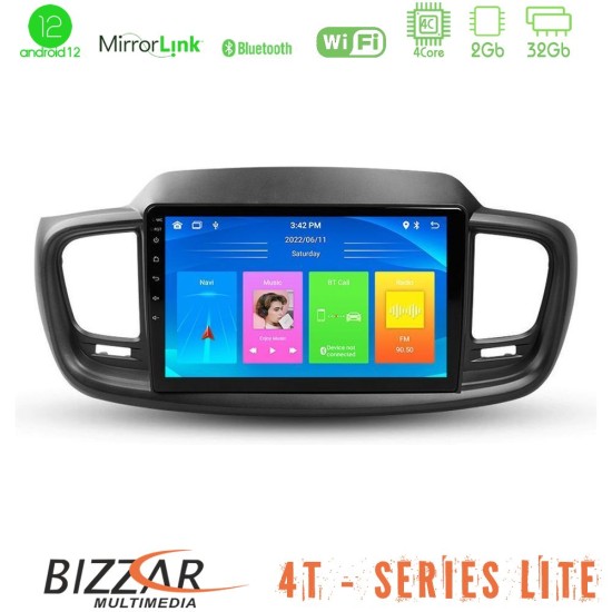 Bizzar 4T Series Kia Sorento 2018-2021 4Core Android13 2+32GB Navigation Multimedia Tablet 9"