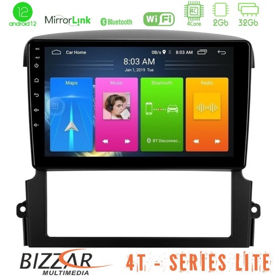 Bizzar 4T Series Kia Sorento 4Core Android13 2+32GB Navigation Multimedia Tablet 9"