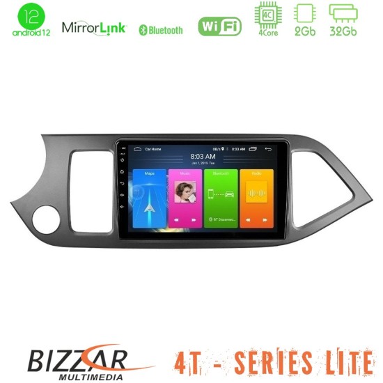 Bizzar 4T Series Kia Picanto 4Core Android13 2+32GB Navigation Multimedia Tablet 9"