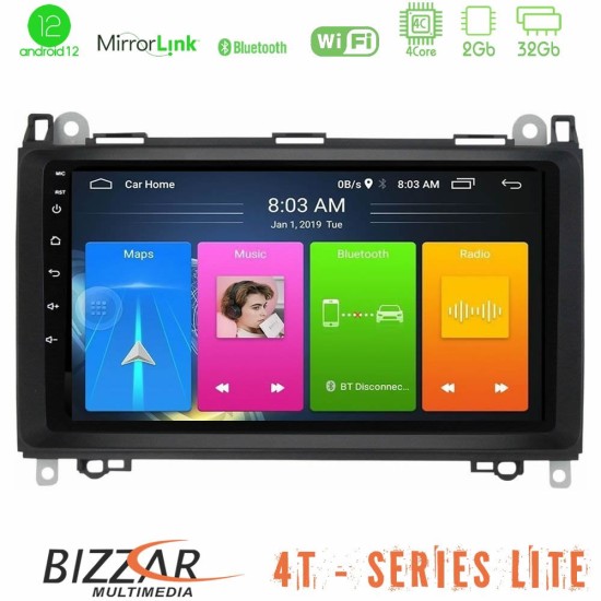 Bizzar 4T Series Mercedes A/B/Vito/Sprinter Class 4Core Android13 2+32GB Navigation Multimedia Tablet 9"