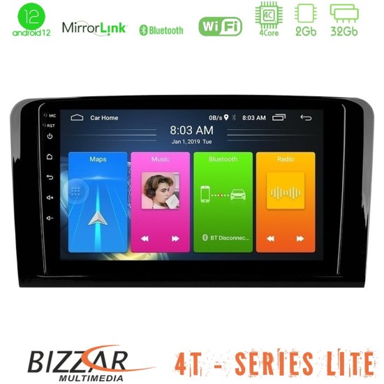 Bizzar 4T Series Mercedes ML/GL Class 4Core Android13 2+32GB Navigation Multimedia Tablet 9"