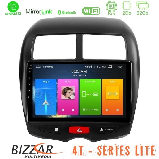 Bizzar 4T Series Mitsubishi ASX 4Core Android13 2+32GB Navigation Multimedia Tablet 10"