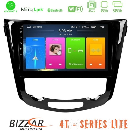 Bizzar 4T Series Nissan Qashqai J11 (AUTO A/C) 4Core Android13 2+32GB Navigation Multimedia Tablet 10"