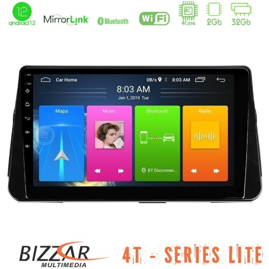 Bizzar 4T Series Nissan Micra K14 4Core Android13 2+32GB Navigation Multimedia Tablet 10"