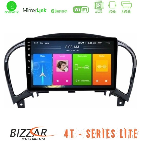 Bizzar 4T Series Nissan Juke 4Core Android13 2+32GB Navigation Multimedia Tablet 9"