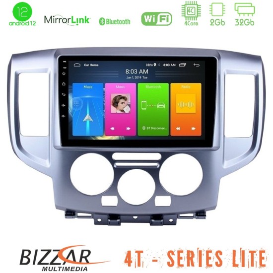 Bizzar 4T Series Nissan NV200 4Core Android13 2+32GB Navigation Multimedia Tablet 9"