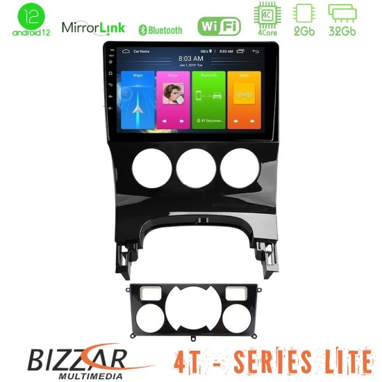 Bizzar 4T Series Peugeot 3008 AUTO A/C 4Core Android13 2+32GB Navigation Multimedia Tablet 9"