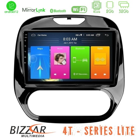 Bizzar 4T Series Renault Captur 2013-2019 (Manual AC) 4Core Android13 2+32GB Navigation Multimedia Tablet 9"