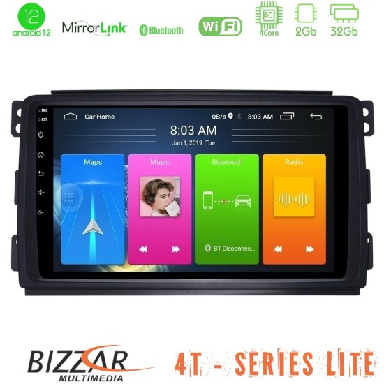 Bizzar 4T Series Smart 451 4Core Android13 2+32GB Navigation Multimedia Tablet 9"