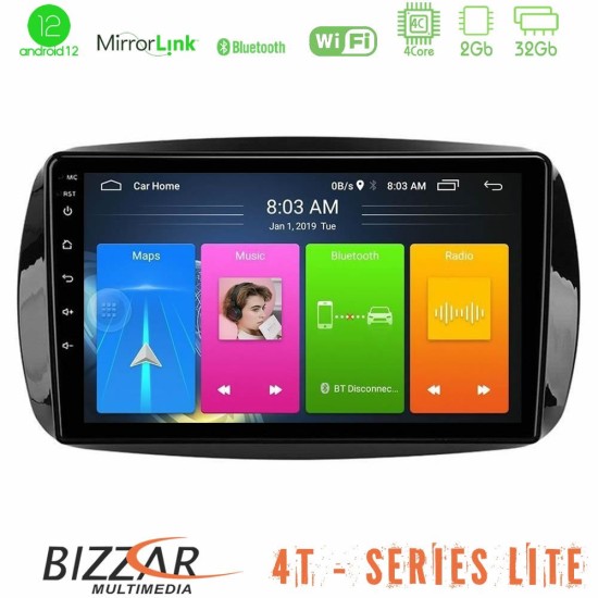 Bizzar 4T Series Smart 453 4Core Android13 2+32GB Navigation Multimedia Tablet 9"