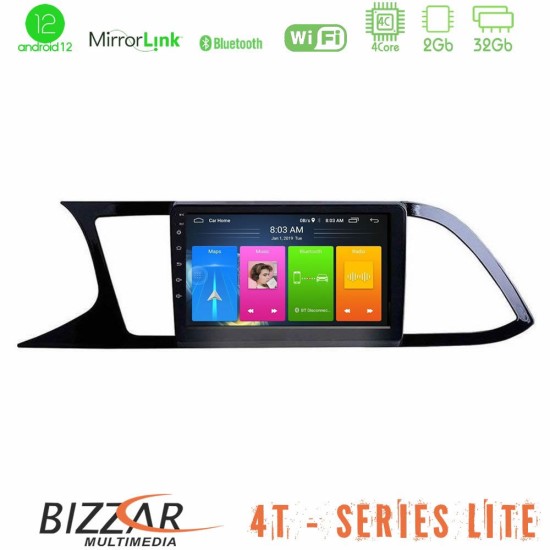 Bizzar 4T Series Seat Leon 2013 – 2019 4Core Android13 2+32GB Navigation Multimedia Tablet 9"