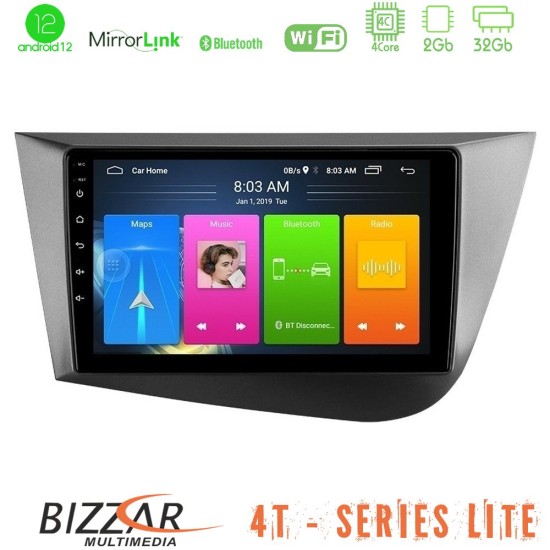 Bizzar 4T Series Seat Leon 4Core Android13 2+32GB Navigation Multimedia Tablet 9"