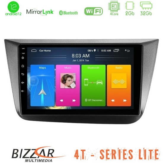 Bizzar 4T Series Seat Altea 2004-2015 4Core Android13 2+32GB Navigation Multimedia Tablet 9"