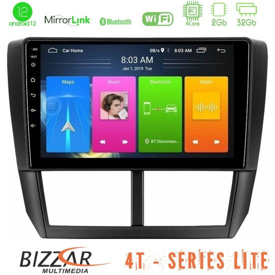 Bizzar 4T Series Subaru Forester 4Core Android13 2+32GB Navigation Multimedia Tablet 9"