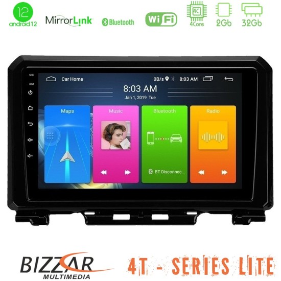 Bizzar 4T Series Suzuki Jimny 2018-2022 4Core Android13 2+32GB Navigation Multimedia Tablet 9"