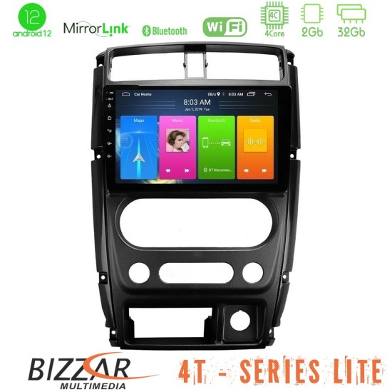 Bizzar 4T Series Suzuki Jimny 2007-2017 4Core Android13 2+32GB Navigation Multimedia Tablet 9"