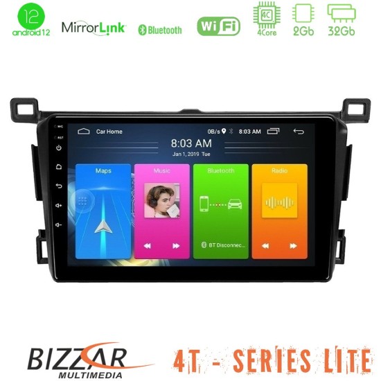 Bizzar 4T Series Toyota RAV4 2013-2018 4Core Android13 2+32GB Navigation Multimedia Tablet 9"