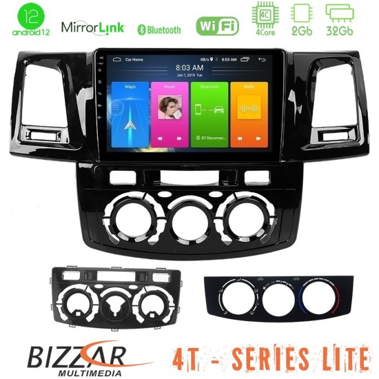 Bizzar 4T Series Toyota Hilux 2007-2011 4Core Android13 2+32GB Navigation Multimedia Tablet 9"