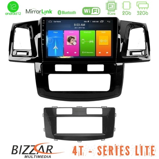 Bizzar 4T Series Toyota Hilux 2007-2011 4Core Android13 2+32GB Navigation Multimedia Tablet 9"