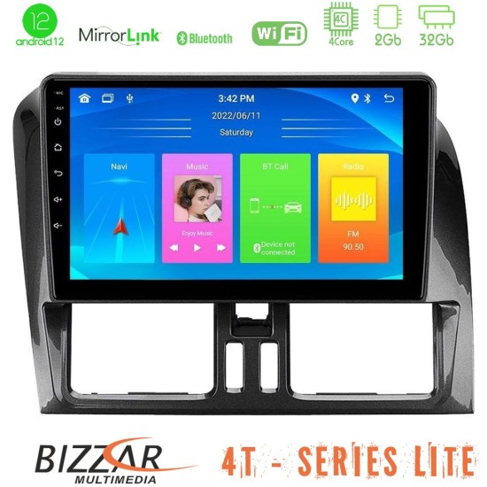 Bizzar 4T Series Volvo XC60 2009-2012 4Core Android13 2+32GB Navigation Multimedia Tablet 9"